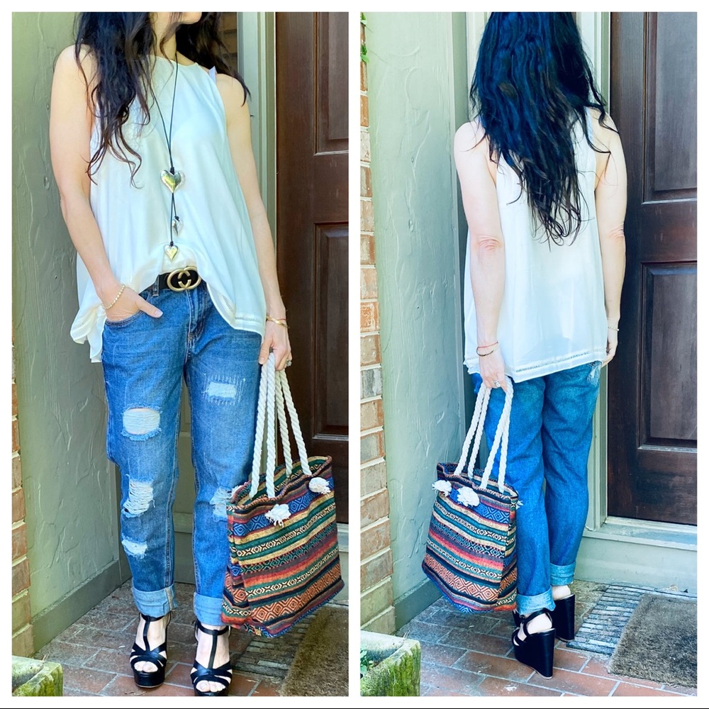 PRETTY LAYERED CHIC SLEEVELESS TOP - Picture 7 of 8